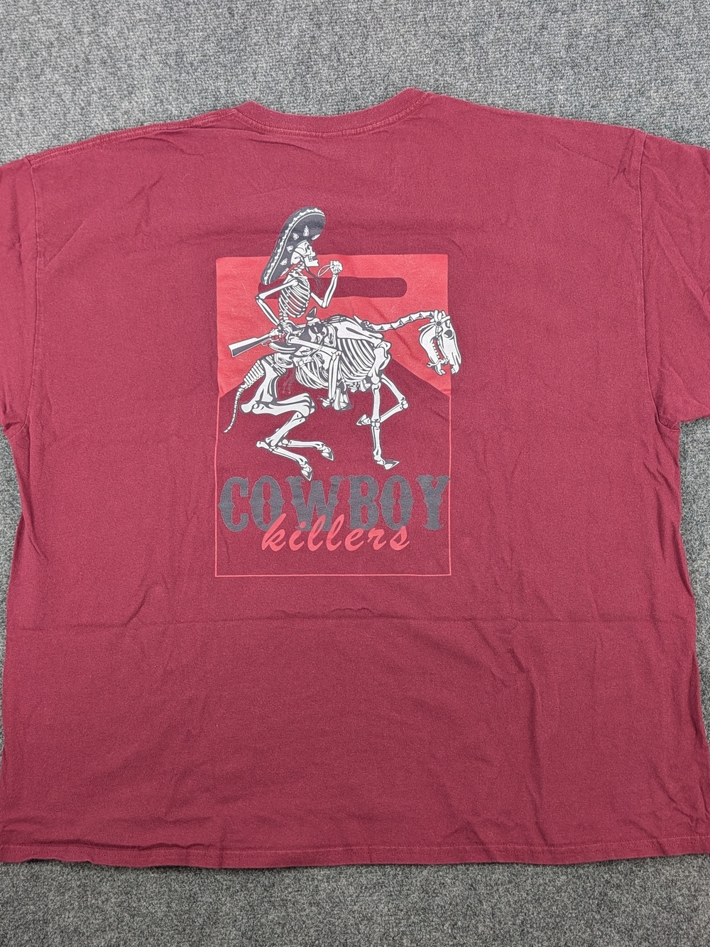 Marlboro Wild West Cowboy Killers Graphic Tee Maroon 3XL